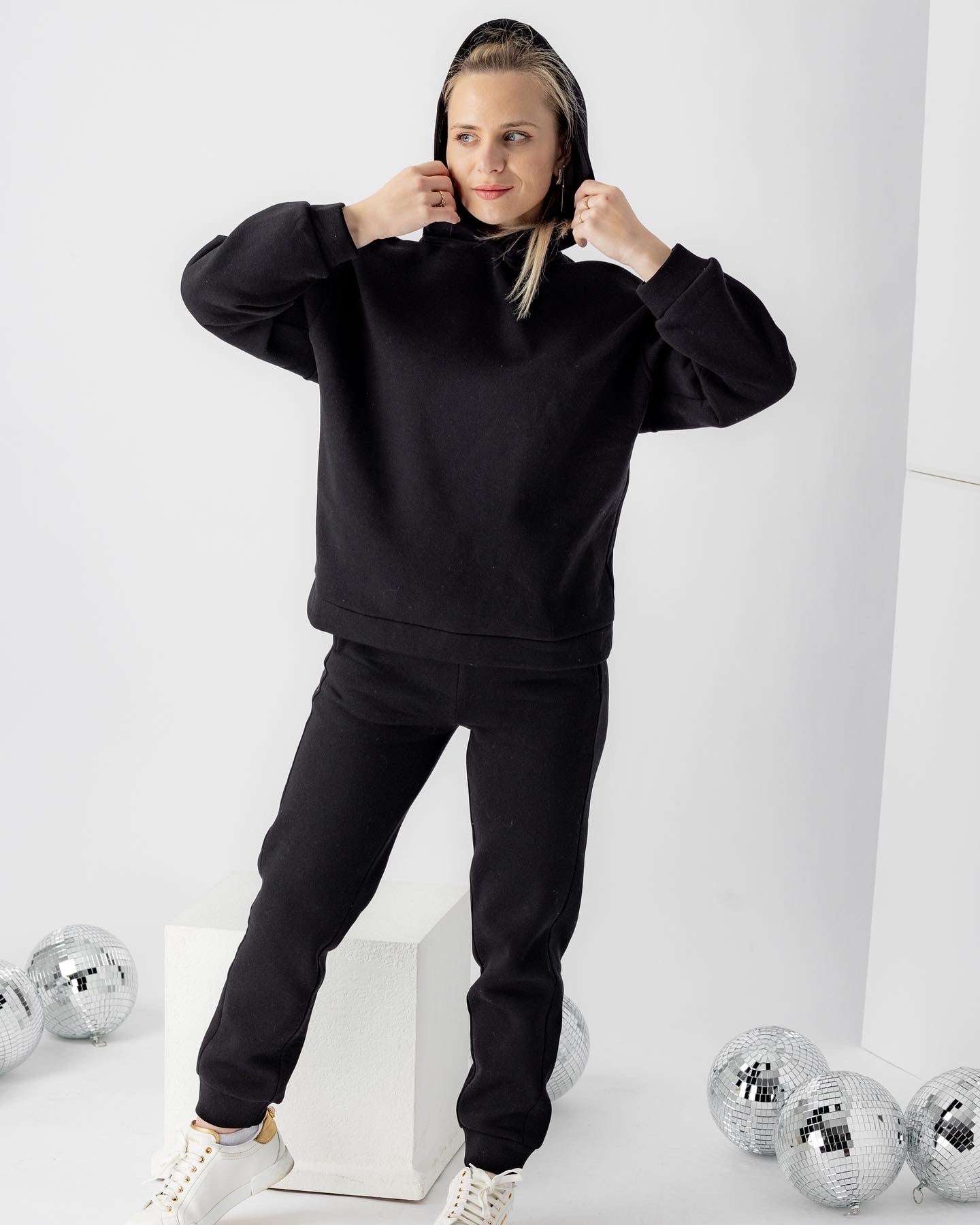 Fleece hoodie and pants set